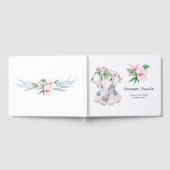 Tropisch Baby shower van het olifantenmeisje Gastenboek (Volledig)