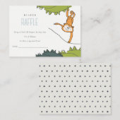 Tropisch Baby shower van wilde aap, luiend tapriet Informatiekaartje (Voorkant / Achterkant)