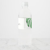 Tropisch Baby shower Waterflesetiket Waterfles Etiket (Achterkant)