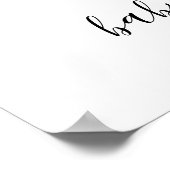 Tropisch Baby shower Welkome Poster (Hoek)