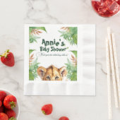 Tropisch Baby shower: Wild Safari Theme Servet (Insitu)