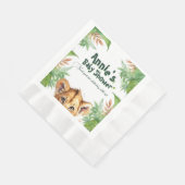 Tropisch Baby shower: Wild Safari Theme Servet (Hoek)