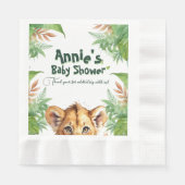 Tropisch Baby shower: Wild Safari Theme Servet (Voorkant)
