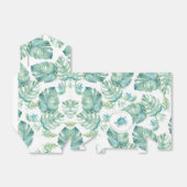 Tropisch Baby shower Zee Schildpad Monstera Leaf Bedankdoosjes (Uitgevouwen)