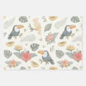 Tropisch babyshower-inpakpapier vellen (Voorkant)