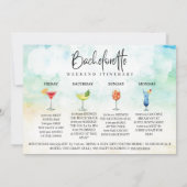 *~* Tropisch Bachelorette Girls Weekend AR28 Kaart (Achterkant)