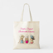 Tropisch Bachelorette Tote Bag (Achterkant)