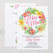 Tropisch Bachelorette Weekend Getaway Kaart (Voorkant / Achterkant)