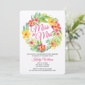 Tropisch Bachelorette Weekend Getaway Kaart (Staand voorkant)