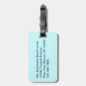 Tropisch Bagagelabel strand (Achterkant verticaal)