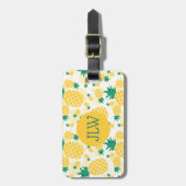 Tropisch Bagagelabel van ananas, vers (Voorkant verticaal)