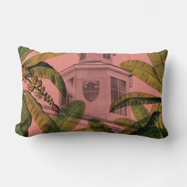  Tropisch Bahamas Lumbaal Kussen (Voorkant)