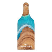 Tropisch bakhuis voor hout en water snijplank (Voorkant)