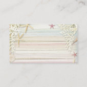 Tropisch balkkerriem Baby shower Diaper Raffle Informatiekaartje (Achterkant)