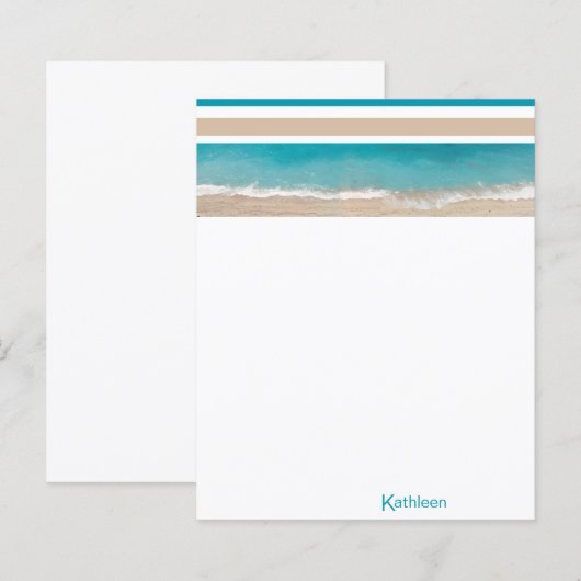 Tropisch balkmonogram, speciaal gepersonaliseerd p (Voorkant / Achterkant)