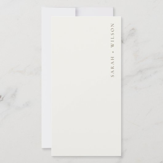 Tropisch balkpalm ketch Wedding Gold Menu Kaart (Achterkant)