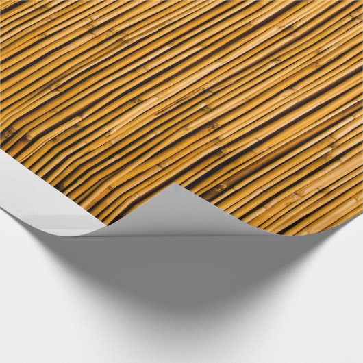 Tropisch Bamboe Achtergrond Tropisch eiland Blank Cadeaupapier (Hoek)