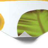 Tropisch Banaanblad Patroon  Poster (Hoek)
