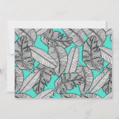 Tropisch Bananenblad Monstera-Plant Notitiekaartje (Achterkant)