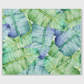 Tropisch Bananenbladeren Patroon Cadeaupapier (Vlak)