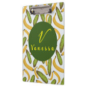 Tropisch bananenbladmonogram klembord (Links)