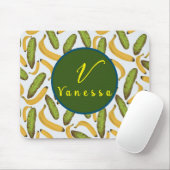 Tropisch bananenbladmonogram muismat (Met muis)