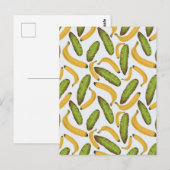 Tropisch bananenbladpatroon briefkaart (Voorkant / Achterkant)