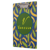 Tropisch bananenblauw-bladmonogram klembord (Links)