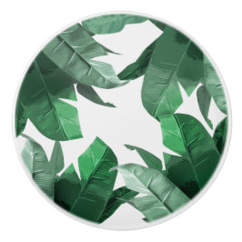 Tropisch bananenleder Druk keramische deurknop af Knop