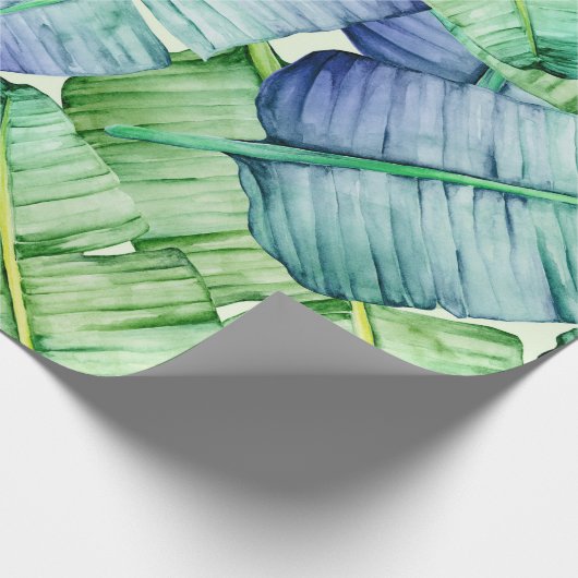 Tropisch bananenpatroon cadeaupapier (Hoek)