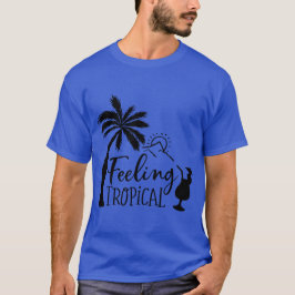 Tropisch Basic Donker T-shirt