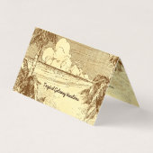  Tropisch Beach Aangepast gevouwen Visitekaartje (Voorkant)