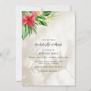 Tropisch Beach Bachelorette Weekend Getaway Kaart