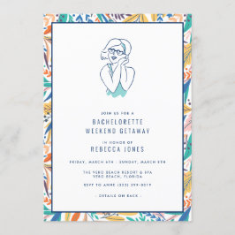 Tropisch Beach Bachelorette Weekend Getaway Kaart