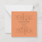 Tropisch Beach Boho Summer Dank je kaart Notitiekaartje (Achterkant)