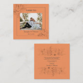 Tropisch Beach Boho Summer Dank je kaart Notitiekaartje (Voorkant / Achterkant)