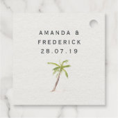 Tropisch-Beach Cocktail Weddenschap Bedankjes Labels (Achterkant)