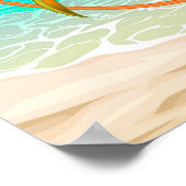 Tropisch-Beach Guitar die Koala speelt Poster (Hoek)