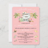 Tropisch Beach Pool Bachelorette Weekend Kaart (Voorkant)