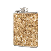 Tropisch-Beach Sand faux Glitter Flask Heupfles (Links)
