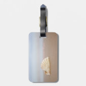Tropisch, Beach, Seashell, Plumeria Bagagelabel (Achterkant verticaal)