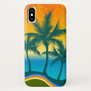 Tropisch Beach Sunset iPhone X Telefoon Case