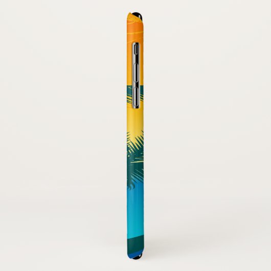 Tropisch Beach Sunset iPhone X Telefoon Case (Achterkant/links)