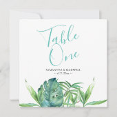 Tropisch Beach Weddenbanknummer Kaart (Voorkant)