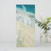 Tropisch Beach Weddenprogramma Programmakaart (Staand voorkant)