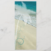 Tropisch Beach Weddenprogramma Programmakaart (Voorkant)