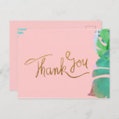 Tropisch bedankt Briefkaart (Voorkant / Achterkant)