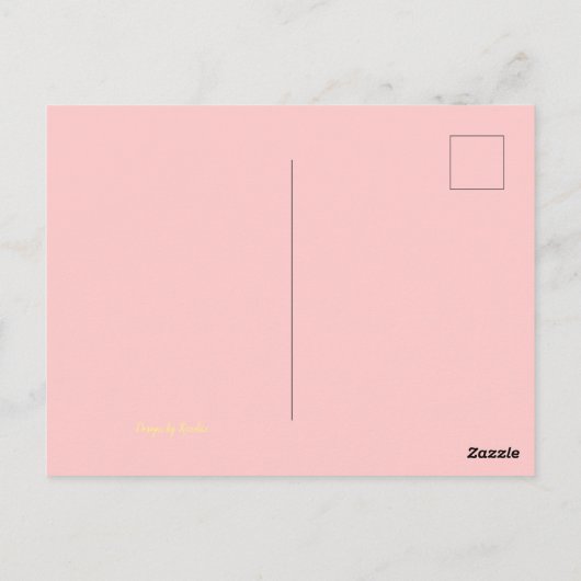 Tropisch bedankt Briefkaart (Achterkant)