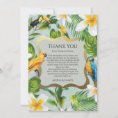 Tropisch bedankt voor je kaart met foto (Voorkant)