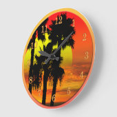 TROPISCH BEELD ENDEELS GROTE KLOK (Hoek)